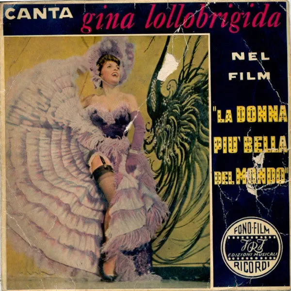 Gina Lollobrigida Donna Più Bella Mondo EP 7" 1955