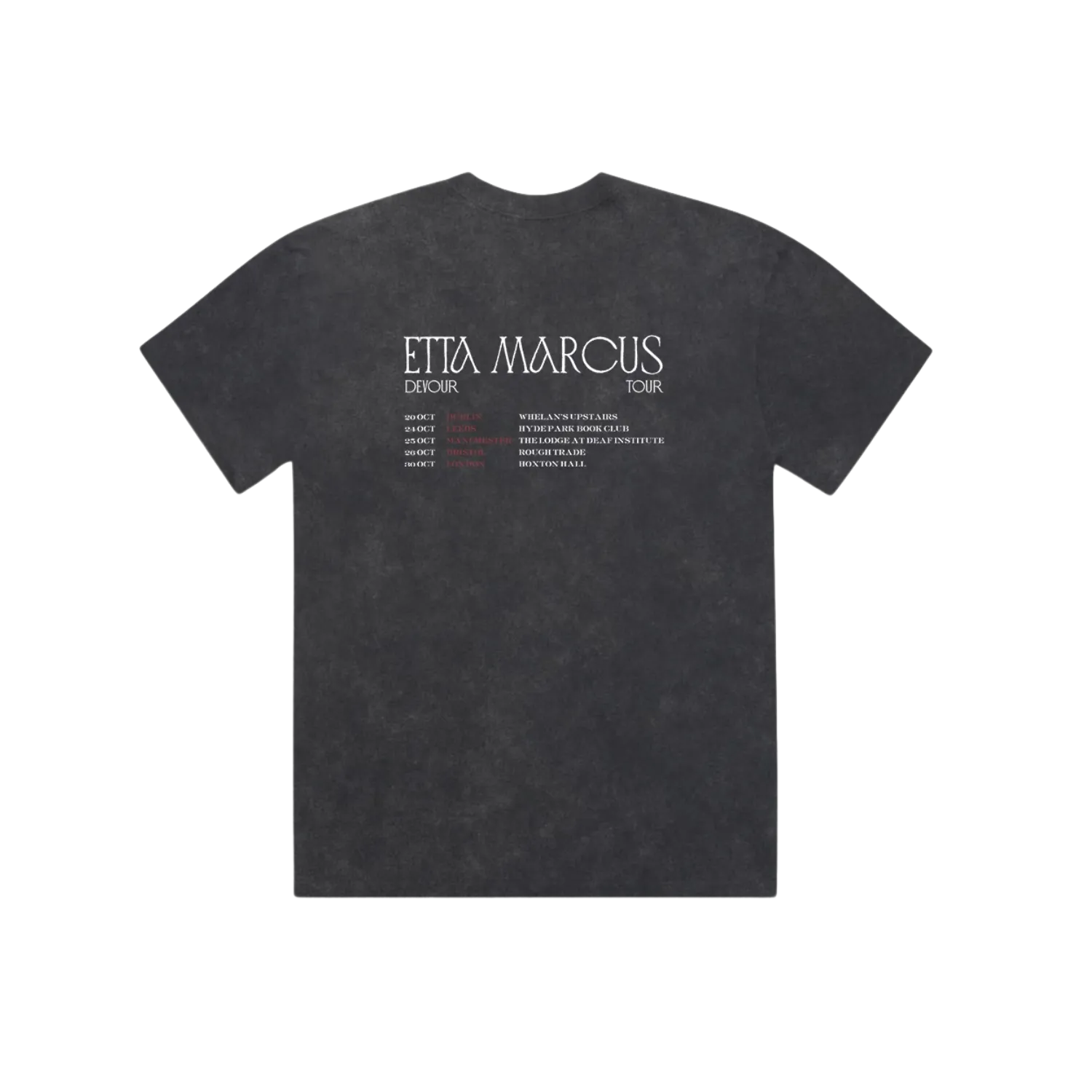 Etta Marcus House maglietta nera tour 2025 date