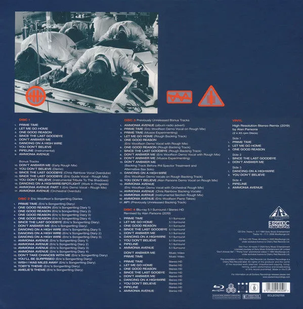 Alan Parsons Project Ammonia Avenue box deluxe 3CD vinile