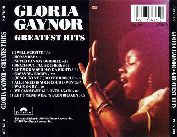 Gloria Gaynor Greatest Hits CD compilation disco 1988