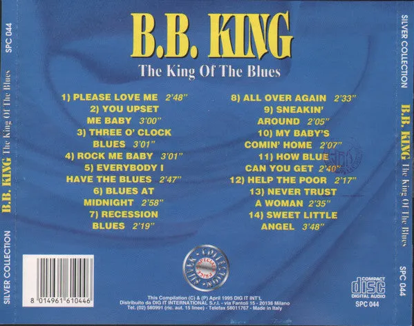B.B. King The King Of The Blues CD compilation blues