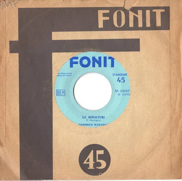 Domenico Modugno Apocalisse 45 giri 7" VG+