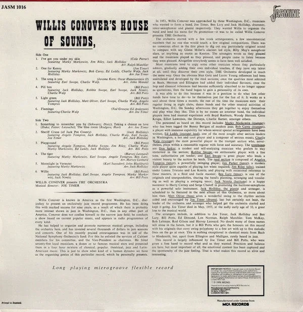 Willis Conover House Of Sounds LP vinile ristampa swing