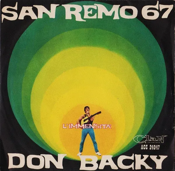 Don Backy L'Immensità vinile 7" Sanremo 1967