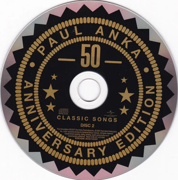 Paul Anka Classic Songs My Way 2xCD compilation swing