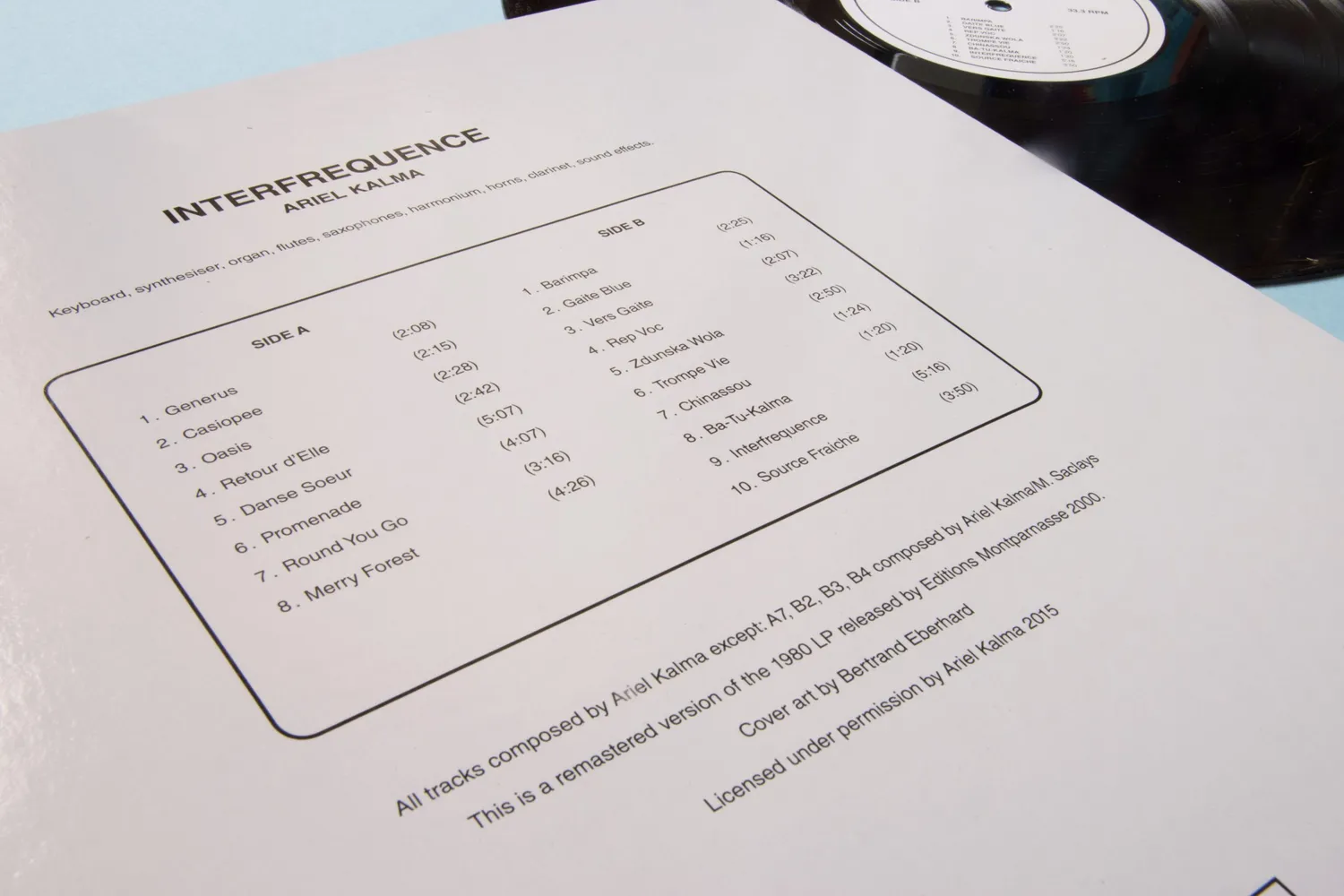 Ariel Kalma Interfrequence vinile LP library