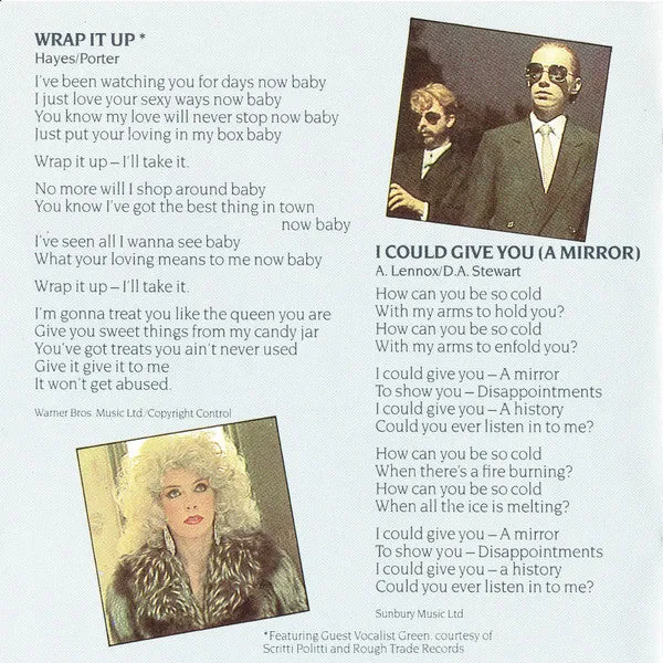 Eurythmics Sweet Dreams CD album synth-pop
