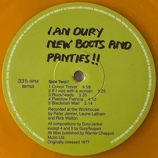 Ian Dury New Boots And Panties vinile LP ambra punk