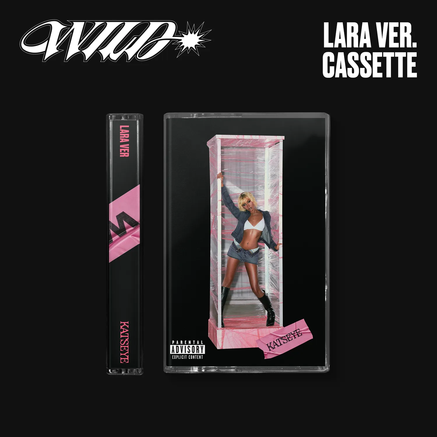 KATSEYE WILD Lara cassetta UK + art card firmata