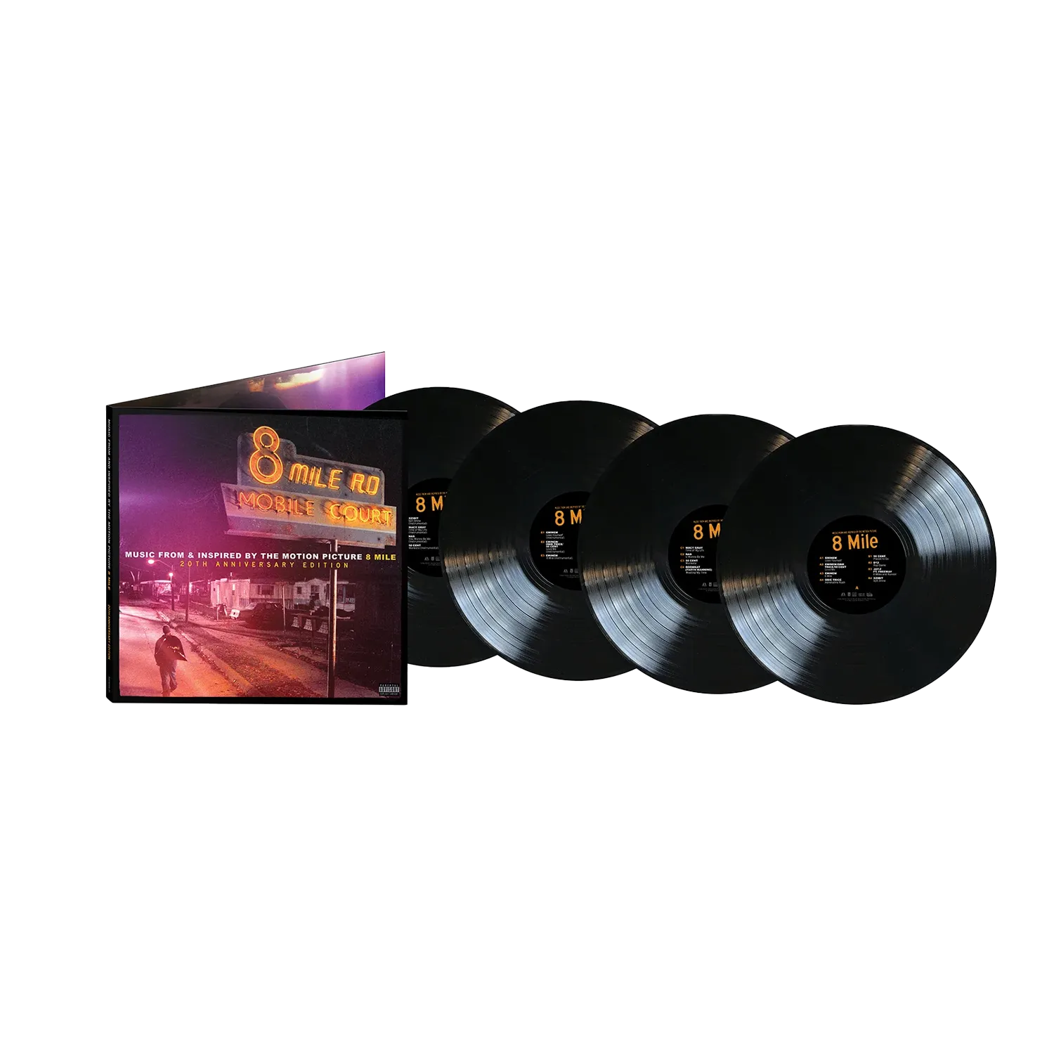 Polydor 8 Mile colonna sonora vinile 4LP expanded