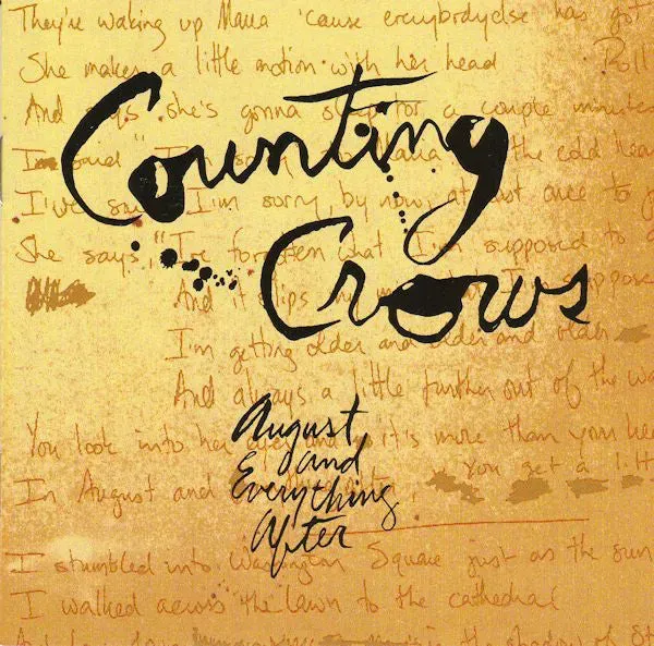 Counting Crows August And Everything After CD MPO folk