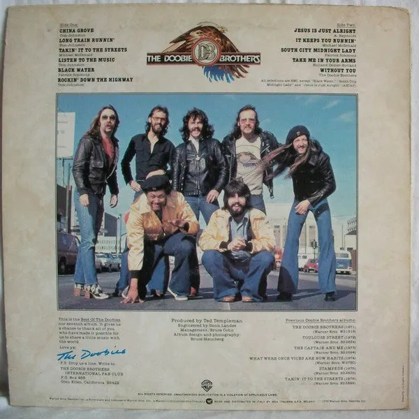 Doobie Brothers Best Of The Doobies vinile LP compilation NM