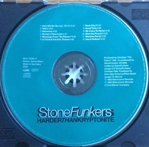 The Stonefunkers Harder Than Kryptonite CD album funk near mint