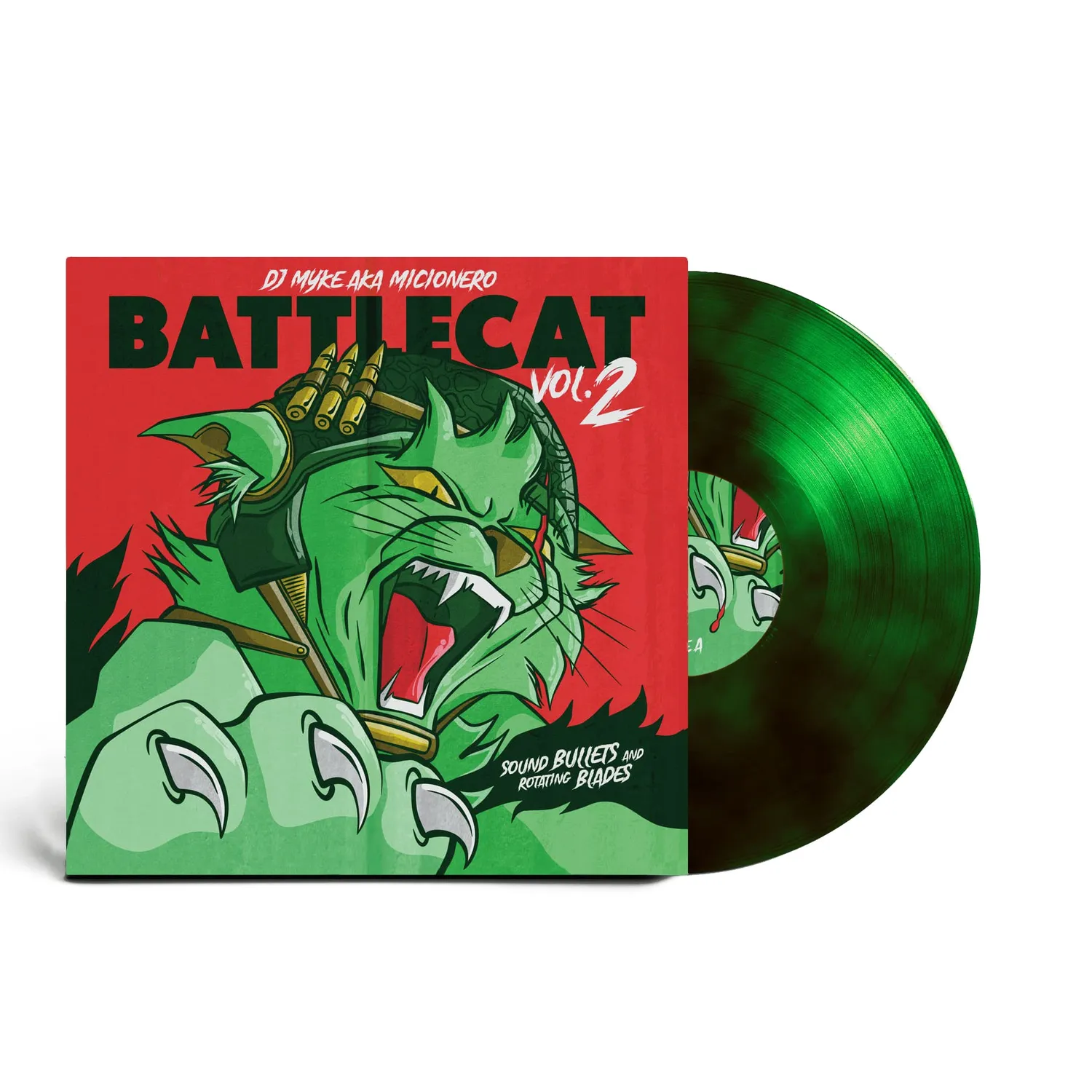 DJ Myke Battlecat Vol.2 vinile LP smoked green limitato