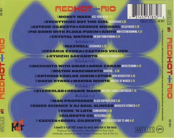 Various Red Hot + Rio CD compilation 1996 NM