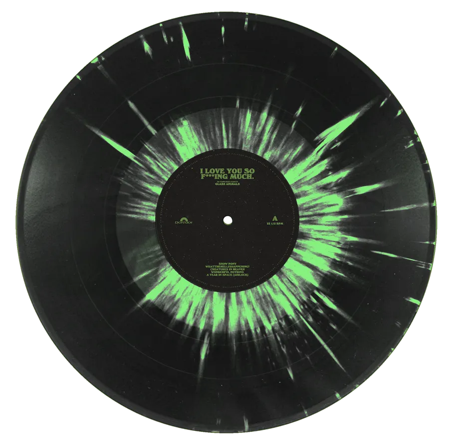 Polydor Glass Animals I Love You So F***ing Much LP splatter nero verde