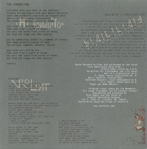 The Faint Danse Macabre CD album ristampa NM