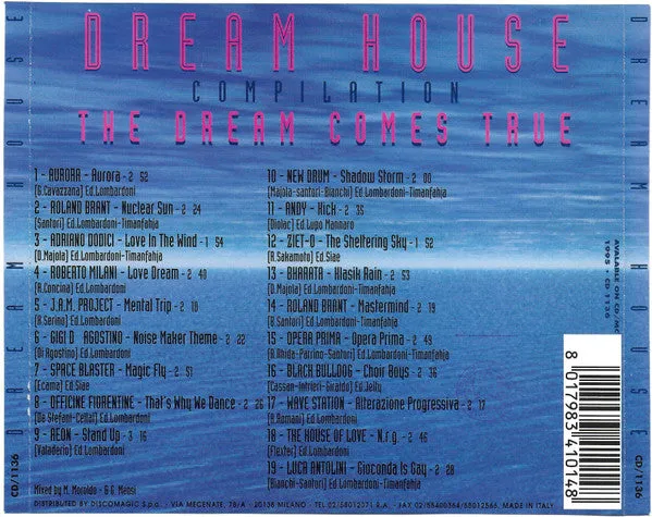 Dream House Compilation CD mixato Discomagic 1995