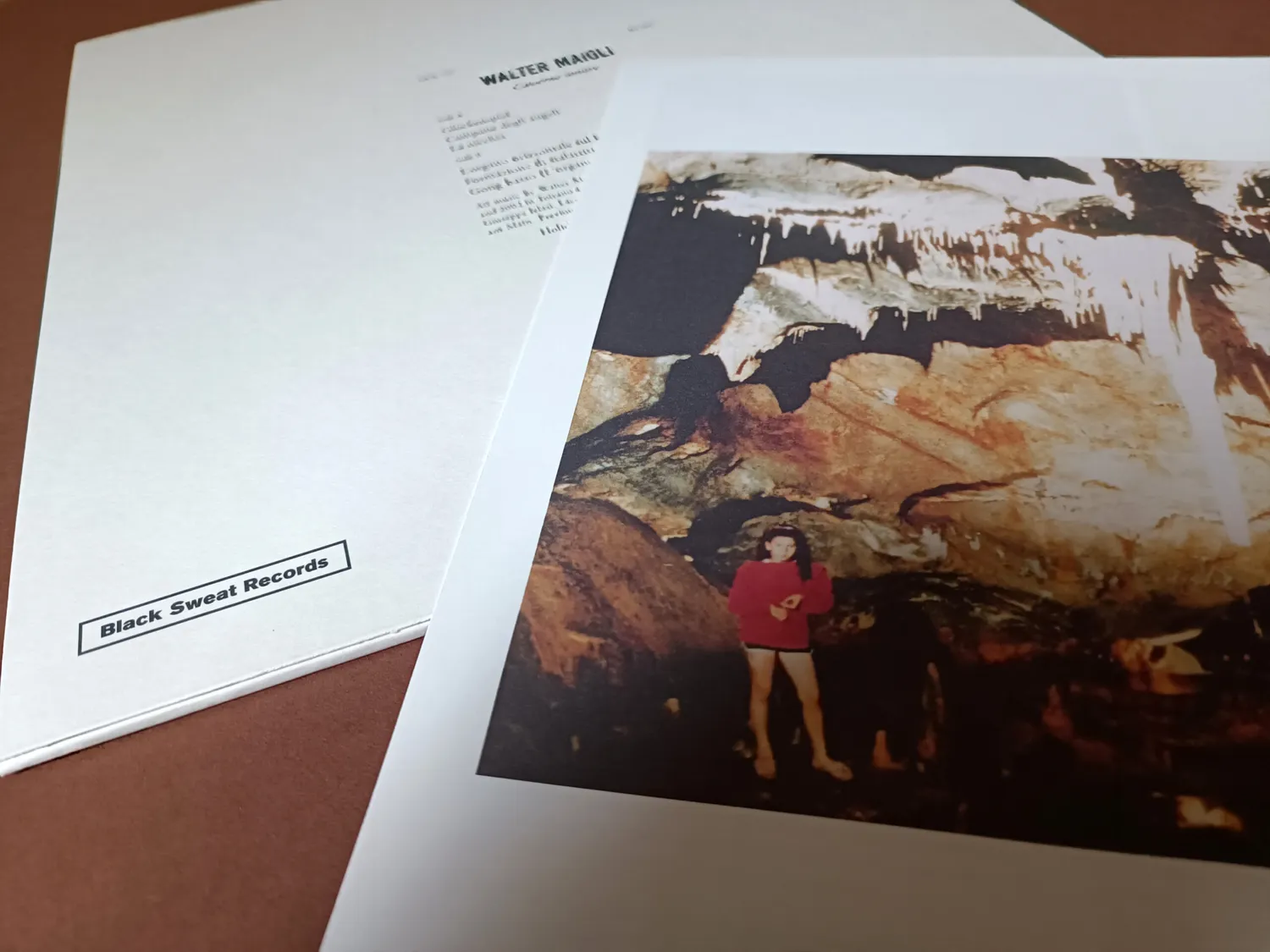 Black Sweat Walter Maioli Caverne Sonore Vinile LP litofoni