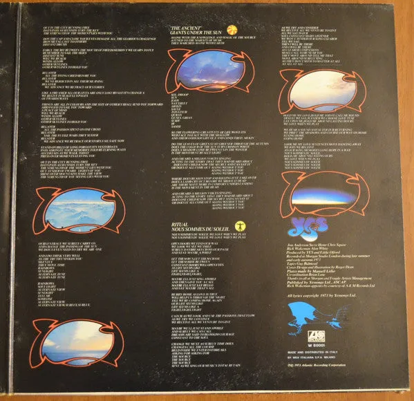 Yes Tales From Topographic Ocean doppio vinile 2xLP prog