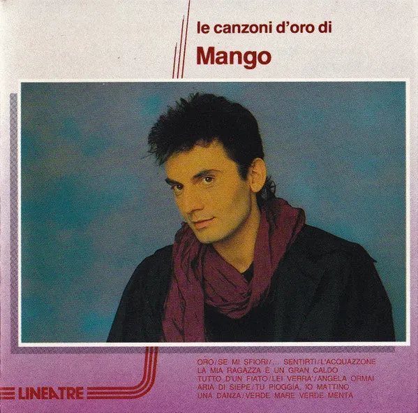 Mango Le Canzoni D'Oro CD raccolta pop italiano