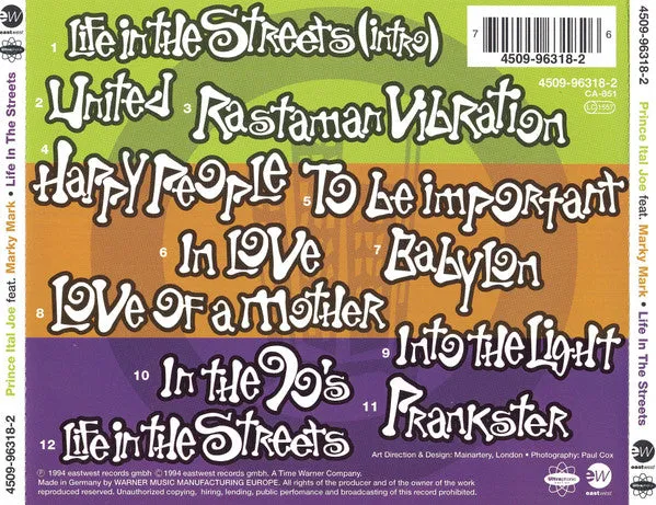 Prince Ital Joe Marky Mark Life In The Streets CD album