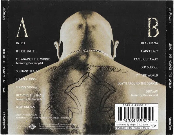 2Pac Me Against The World CD album g-funk ristampa 1998