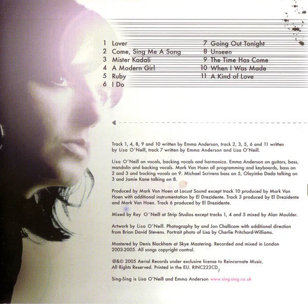 Sing-Sing Sing-Sing And I CD album pop rock