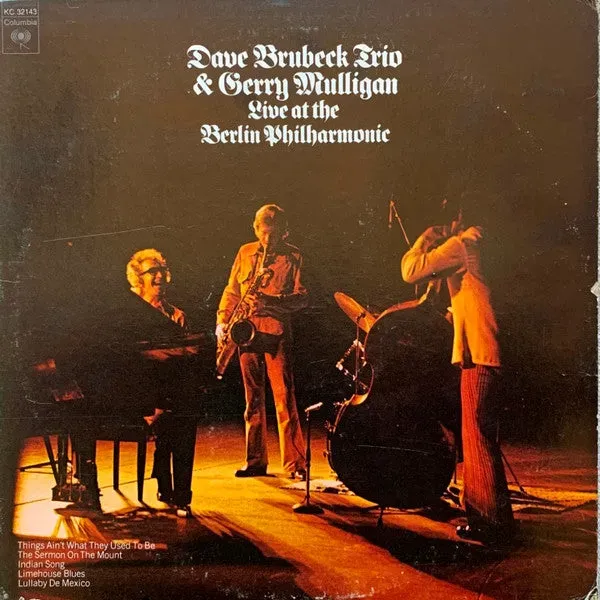 Dave Brubeck Mulligan Live Berlin Philharmonic LP vinile bop