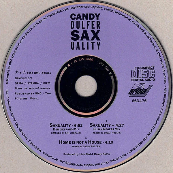 Candy Dulfer Saxuality CD maxi acid jazz