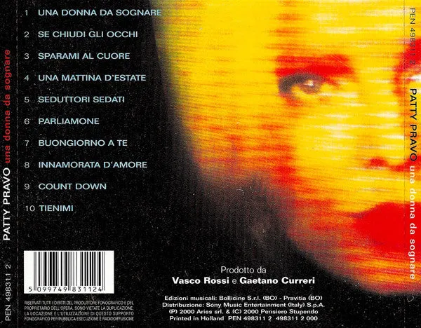 Patty Pravo Una Donna da Sognare CD album 2000
