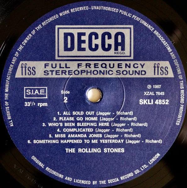 Rolling Stones Between The Buttons LP vinile ristampa NM
