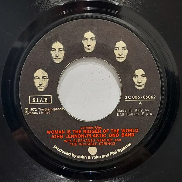 John Lennon Yoko Ono Woman Is The Nigger 7" singolo 1972