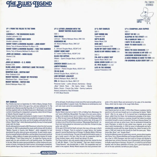 Various The Blues Legend Vol. 3 4xLP box blues cofanetto