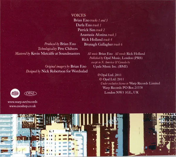 Brian Eno Panic Of Looking CD EP pari al nuovo