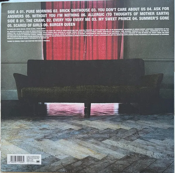 Placebo Without You I'm Nothing LP vinile rimasterizzato M