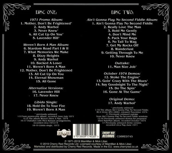 Dana Gillespie What Memories We Make 2CD glam