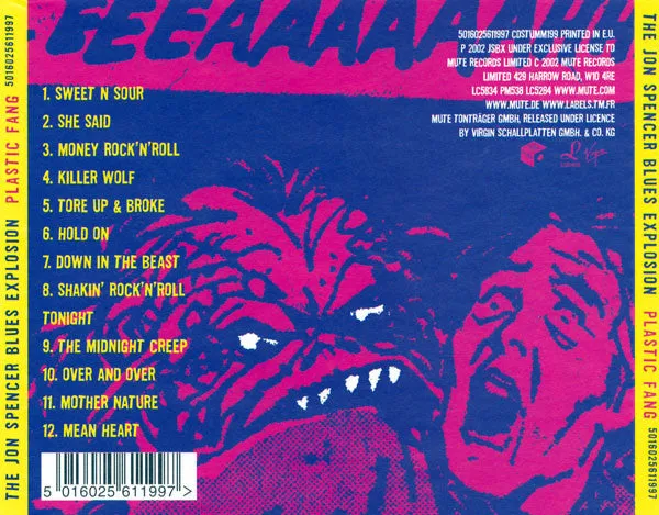 Jon Spencer Blues Explosion Plastic Fang CD VG+