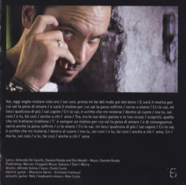 Nek Nella Stanza 26 CD usato pop rock