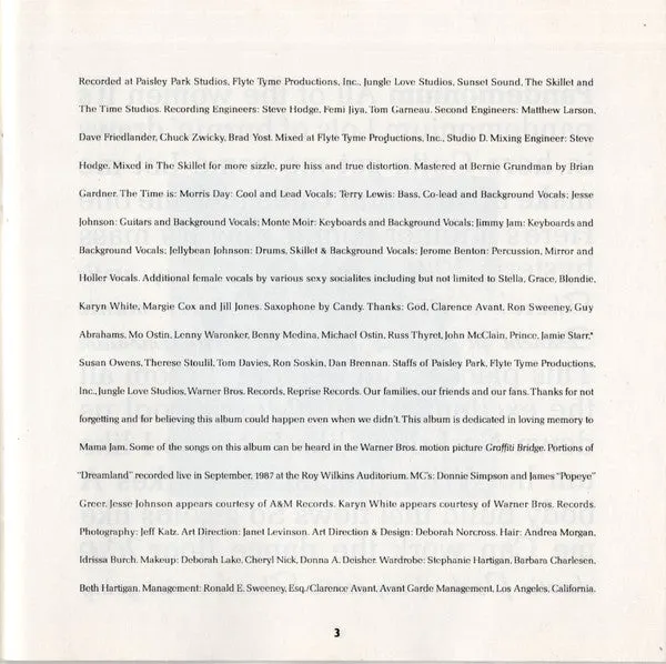 The Time Pandemonium CD album funk 1990