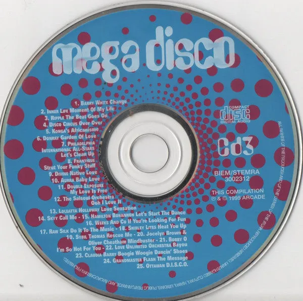 Mega Disco Various 4xCD compilation disco 1995