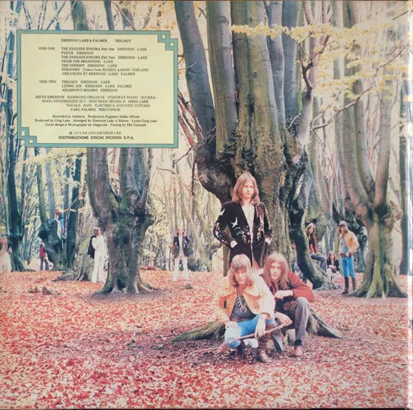 Emerson Lake & Palmer Trilogy vinile LP gatefold 1972