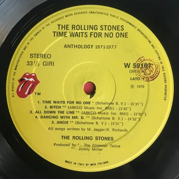 Rolling Stones Time Waits For No One vinile LP usato