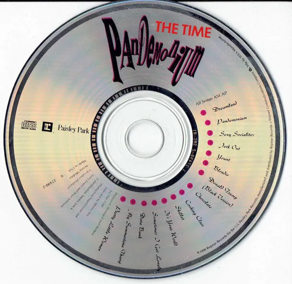 The Time Pandemonium CD album funk 1990