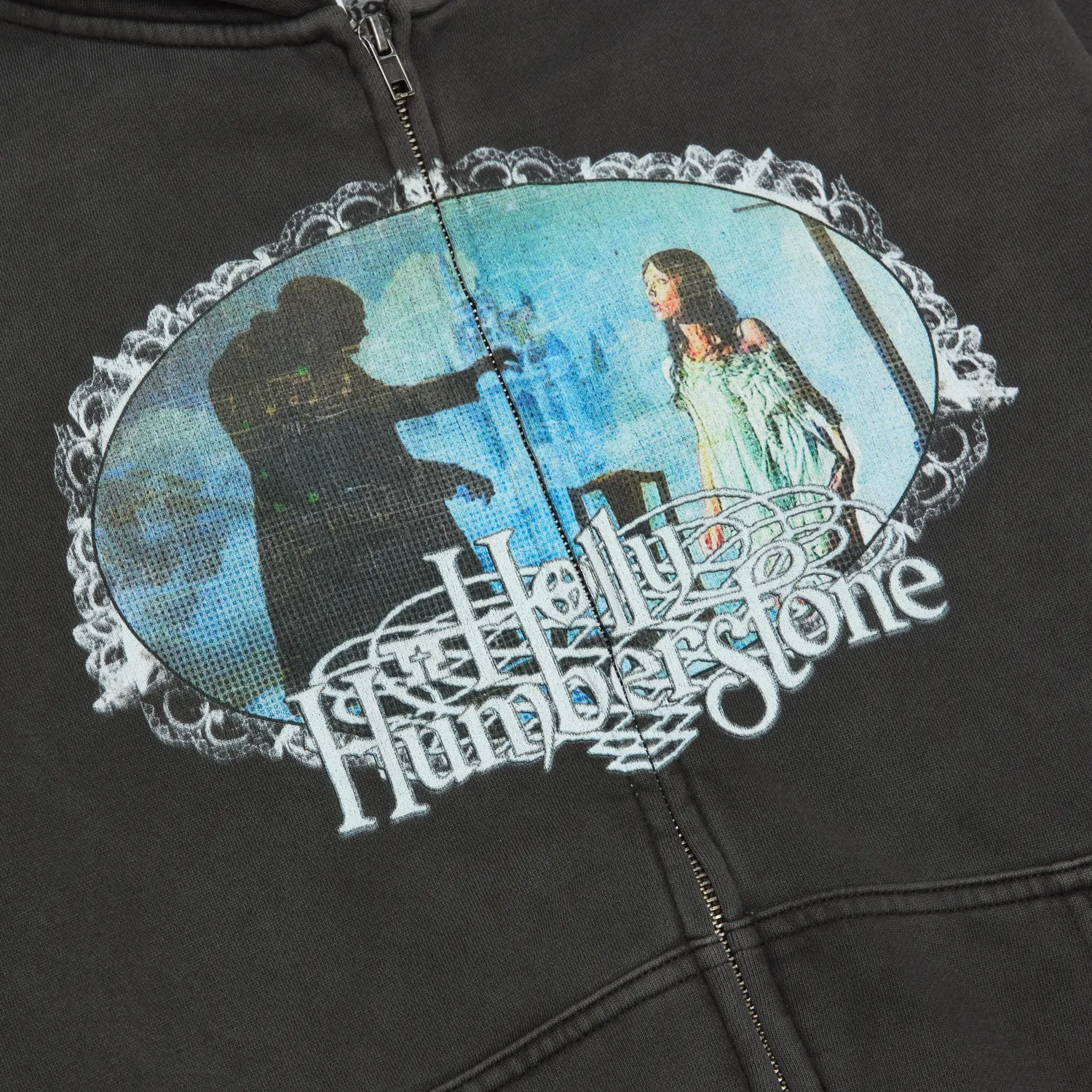 Holly Humberstone Cruel World felpa zip nera hoodie