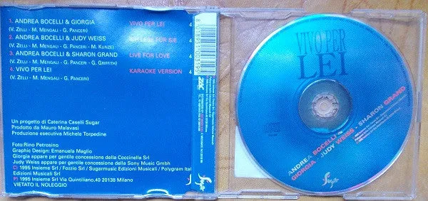 Bocelli Giorgia Vivo Per Lei CD singolo ballad VG+