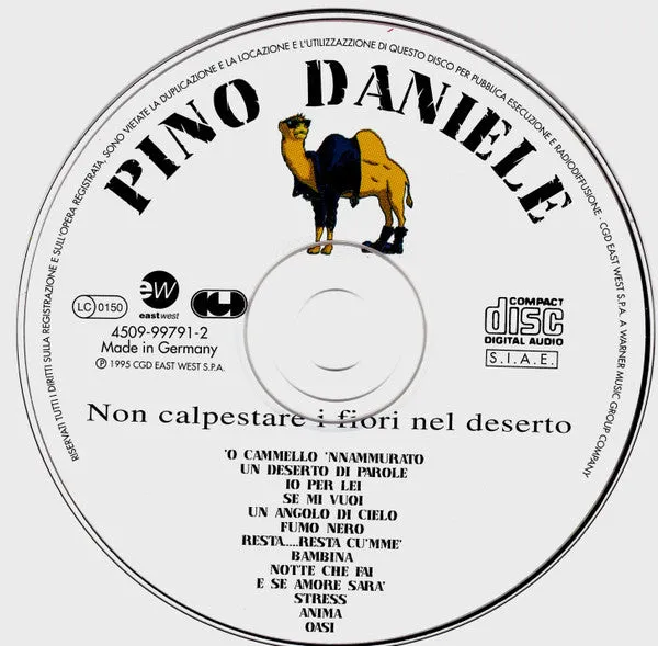 Pino Daniele Non Calpestare i Fiori CD Pop Rock NM 1995