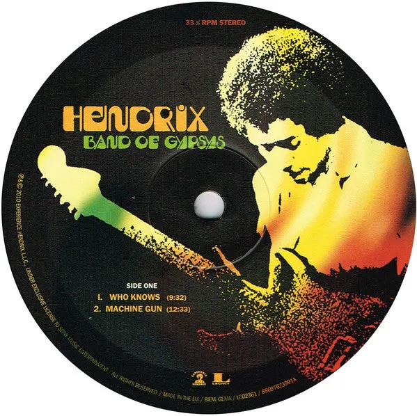 Jimi Hendrix Band Of Gypsys vinile LP 180g remaster