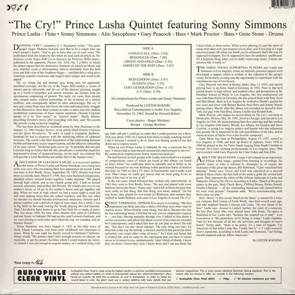 Prince Lasha The Cry! vinile LP colorato ristampa numerata