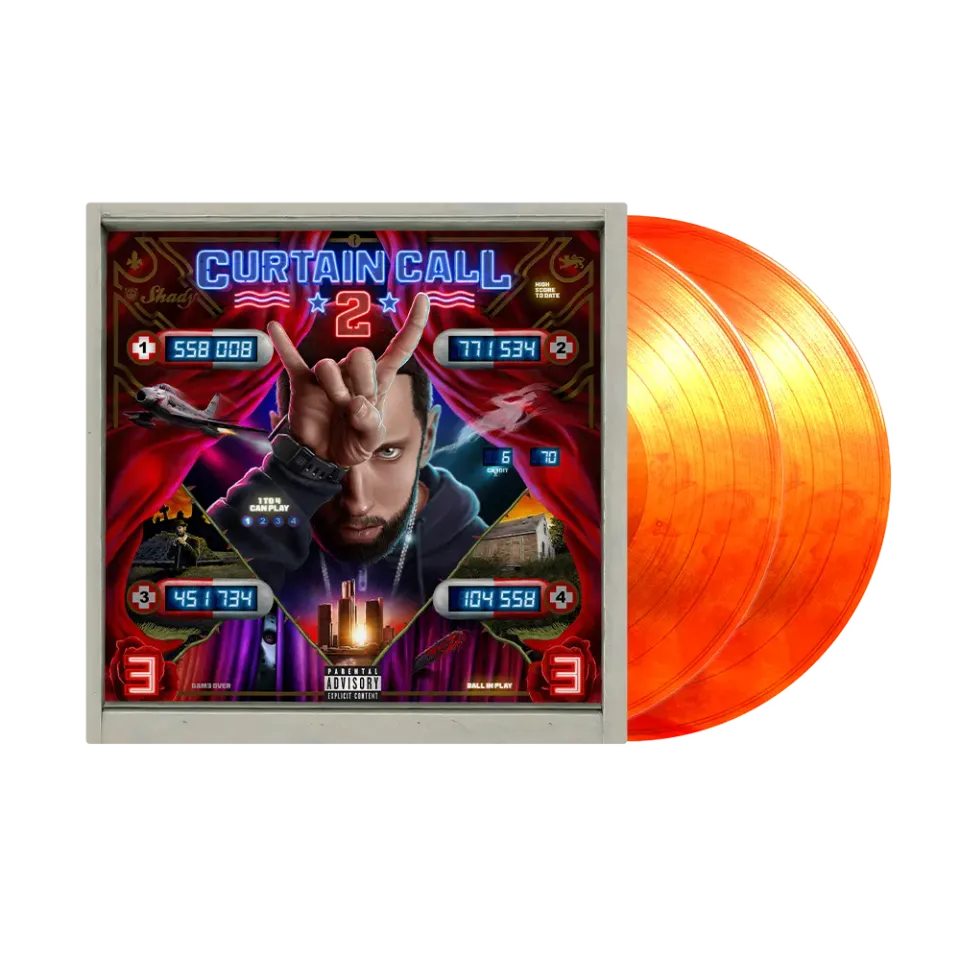 Eminem Curtain Call 2 doppio vinile 2LP arancione